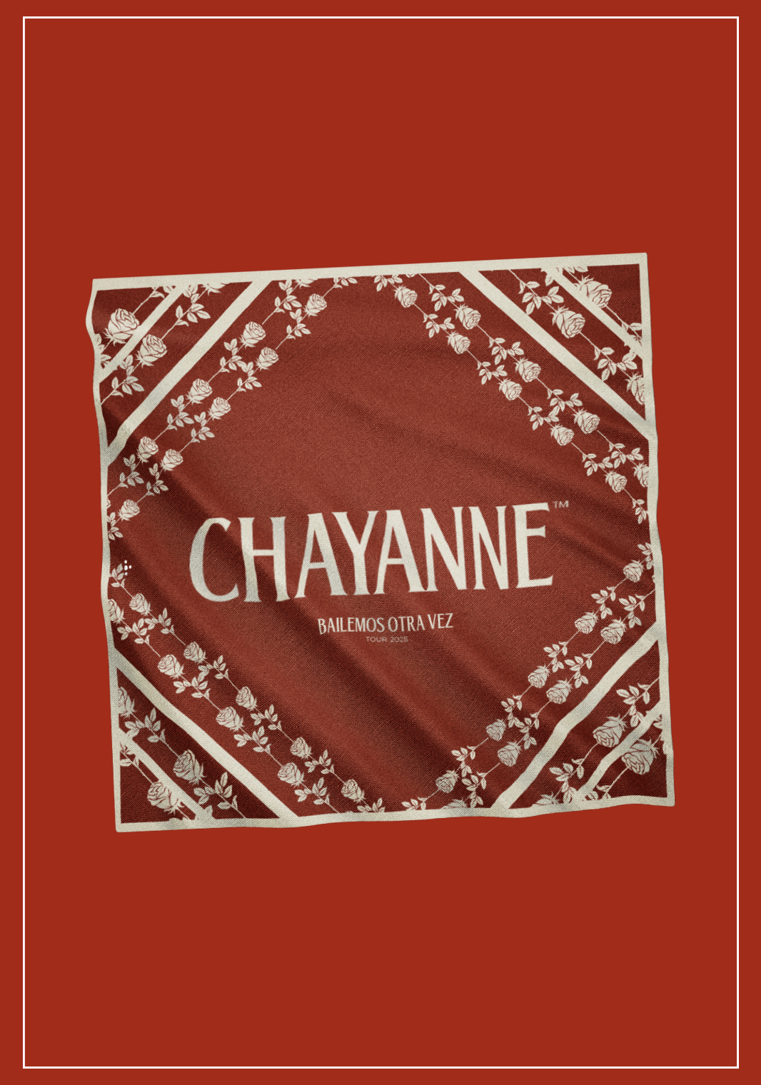 BANDANA ROJA CHAYANNE "BAILEMOS OTRA VEZ"